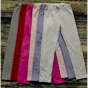 Hanna Andersson Leggings Lot size 8, 130cm 6 Pairs Valentine’s Pink Red